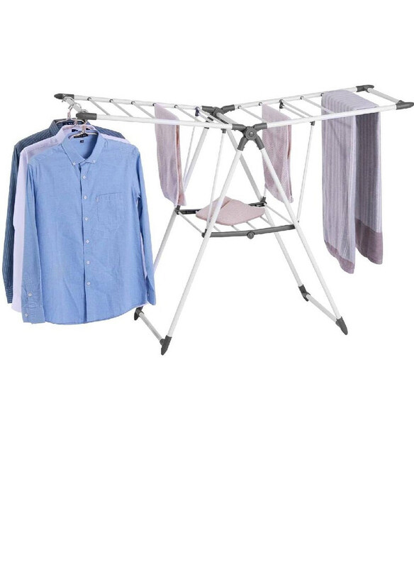 

Generic Space Saving Laundry Drying Rack, Silver