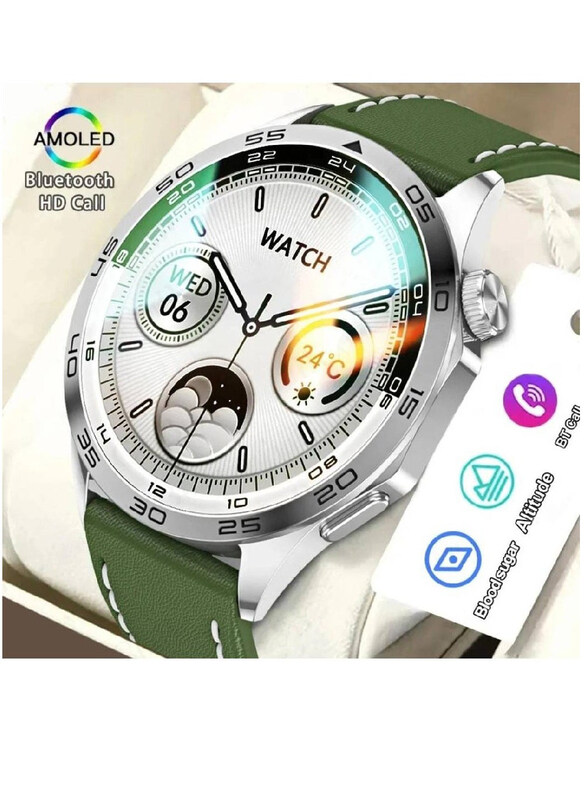 

Hyx New Super AMOLED Bluetooth Calling Fitness Tracker Smartwatch, Green