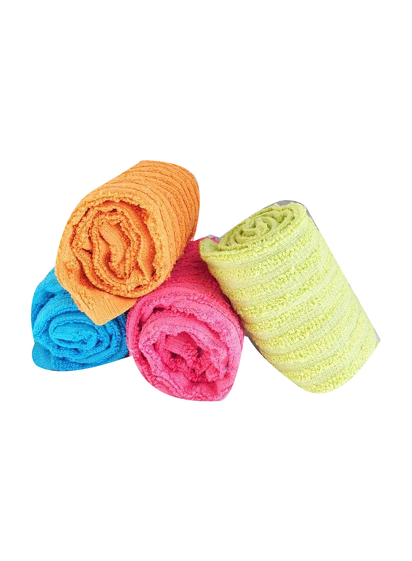 Lushh 8-Piece 100% Cotton Highly Absorbent Terry Kitchen Towel Set, Multicolour