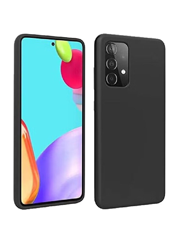 

Generic Samsung Galaxy A52 5g Silicone Gel Rubber Soft Mobile Phone Case Cover, Black