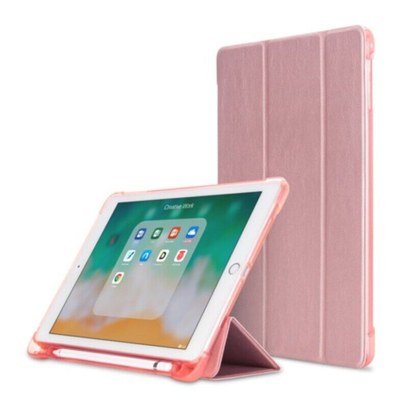 

RAG&SAK Apple iPad Air/Air2 Shock Proof TPU Case Cover with Pen Holder, Pink