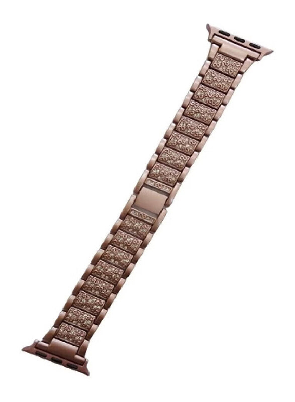 

Generic Stylish Replacement Band Strap For Apple Watch 38/40/41mm, Rose Gold