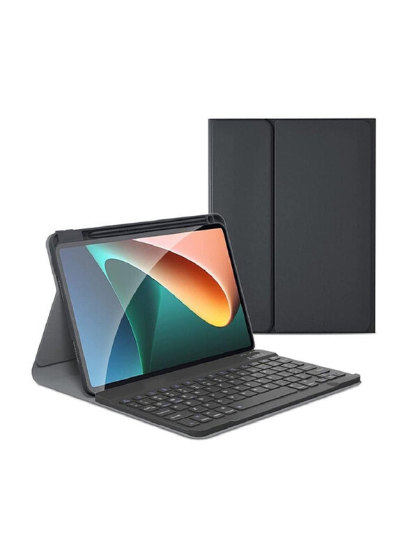 

Dux Ducis Xiaomi Mi Pad 5/5 Pro 11" Wireless Bluetooth Keyboard Flip Tablet Case Cover, Black