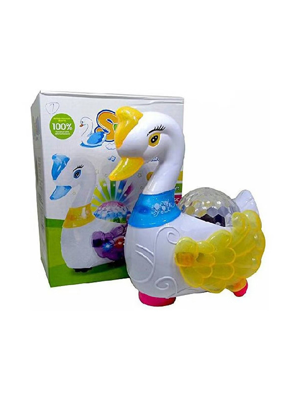 XiuWoo Electric Swan With Music And Light, 26 x 22 x 18.5cm, Ages-6-12 Month, Multicolour