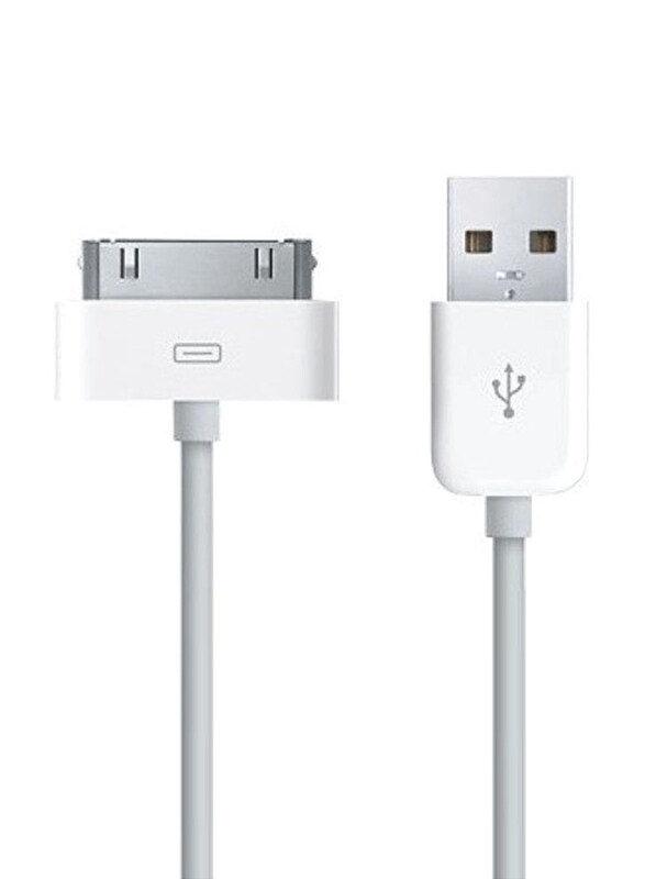 

Generic USB Data Sync Charging Cable, 30-Pin to USB Type A, White