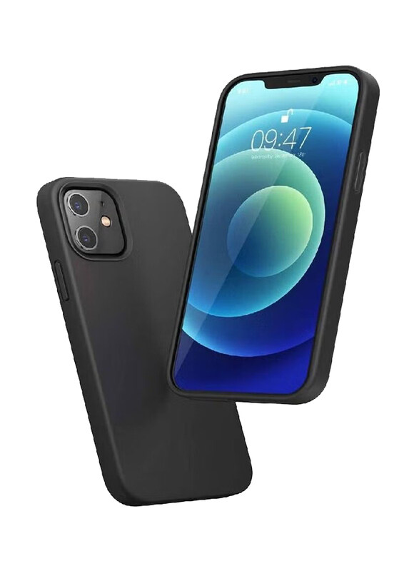 

Generic Apple iPhone 12 6.1-inch Soft Silicon Mobile Phone Case Cover, Black
