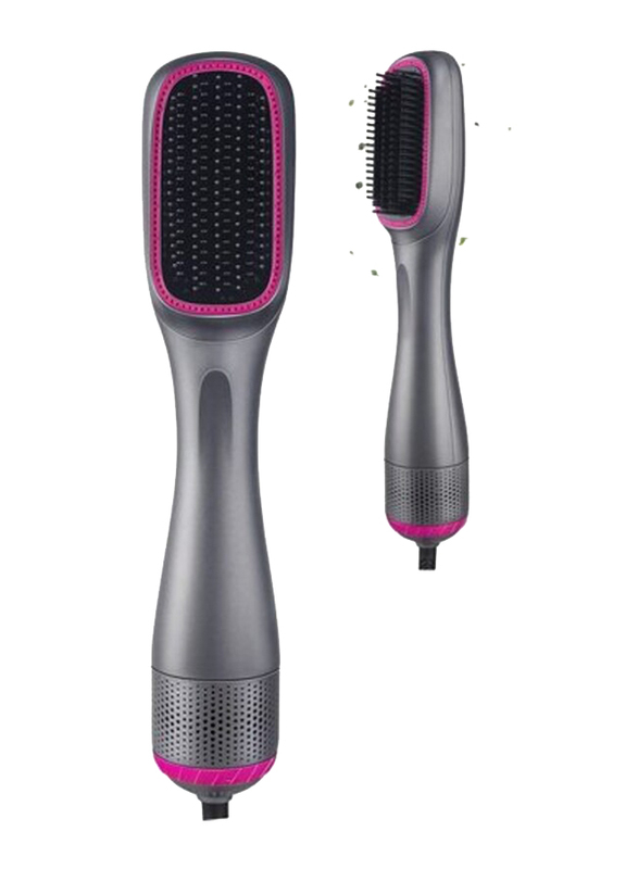 

Generic Hair Dryer Styler 3 In 1 Brush Salon Styler Straightening Brush, Grey/Pink