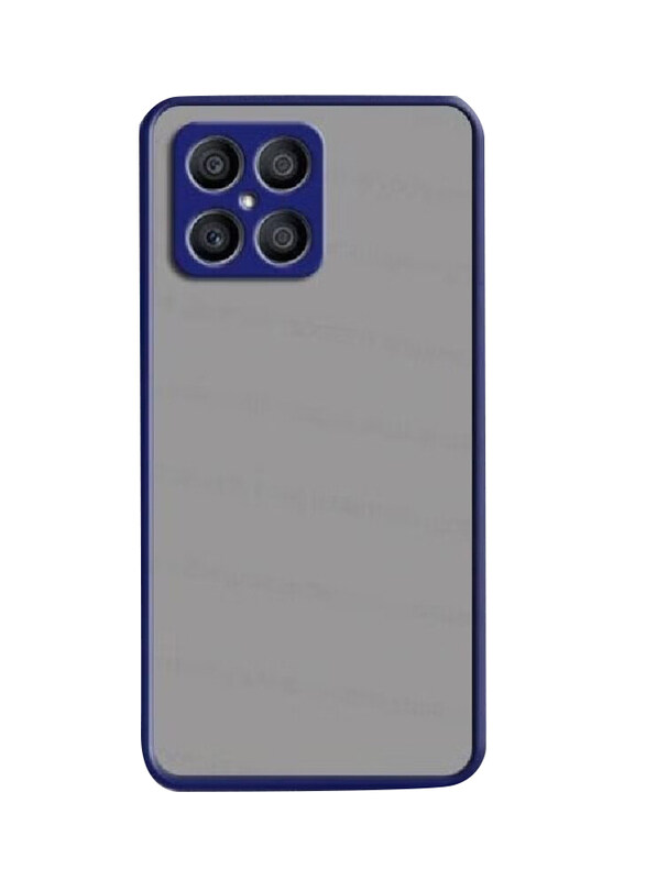 

Generic Honor X8 Matte Silicone Translucent Shockproof Bumper Mobile Phone Case Cover, Blue