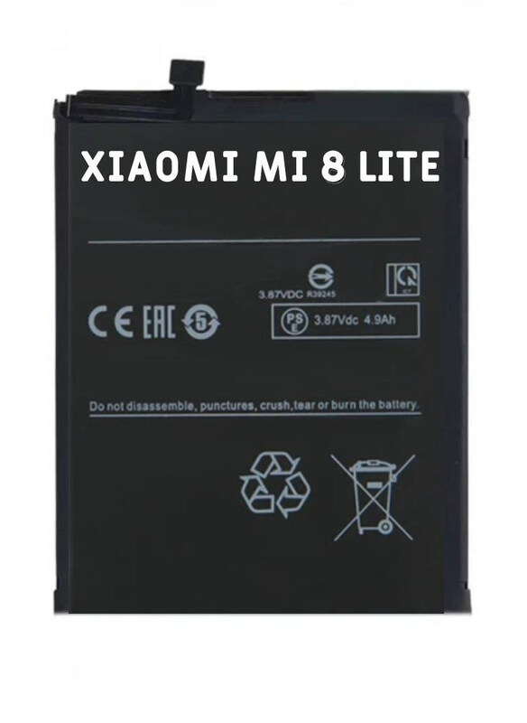 

Hyx Xiaomi Mi 8 Lite Replacement High Quality Original Battery, Black