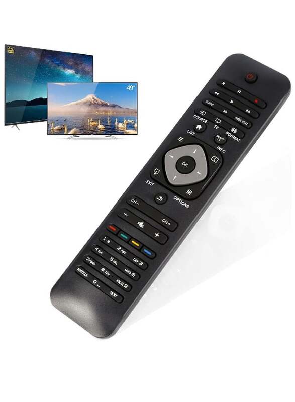 Replacement Remote Control For Philips Smart TV Black