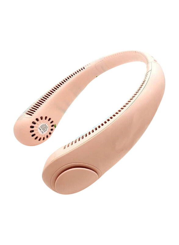 

Generic Hands Free Bladeless Portable Neck Fan, Pink