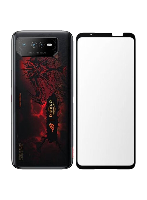 

Generic Asus Rog Phone 6 Diablo Immortal Edition Edge to Edge Full Coverage Tempered Glass Screen Protector, Clear