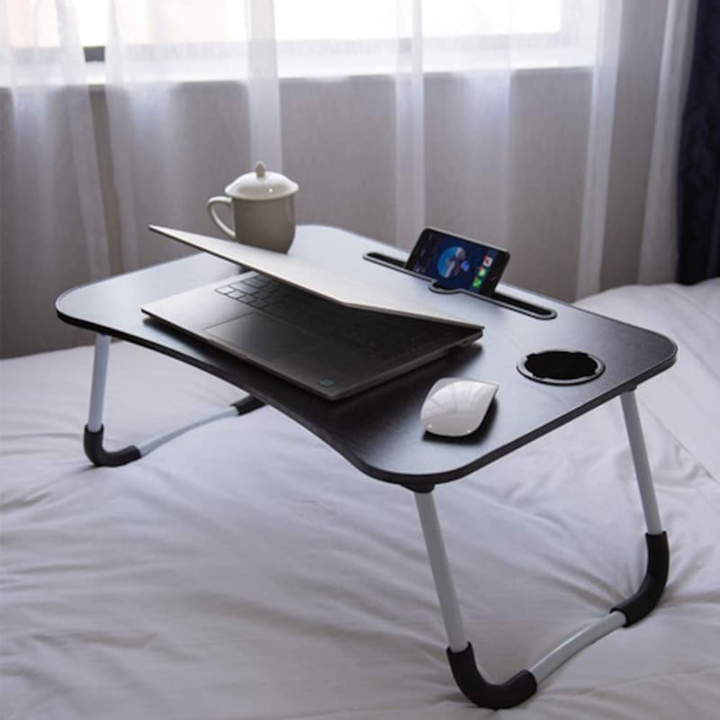 Lingwei Foldable Laptop Table Stand, Grey/White