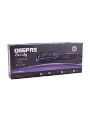 Geepas Beauty Ceramic High Quality Hair Dryer Brush, GHBS86012, Purple