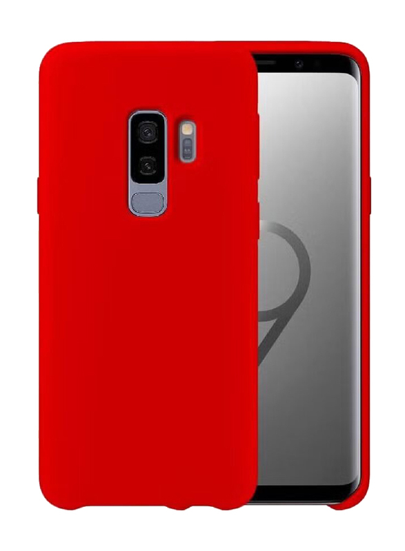 

Generic Samsung Galaxy S9 Plus Slim Gel Protective Soft Liquid Silicone Mobile Phone Case Cover, Red