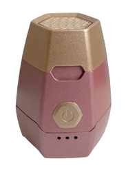 New Hexagon Bukhoor+ Electric Bakhoor Oud Incense Burner, Pink/Brown