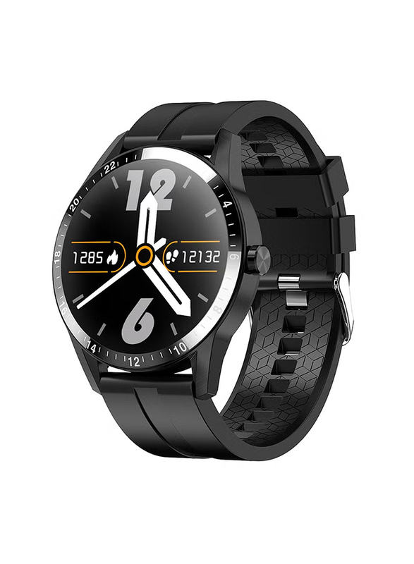 Lemfo 1.3" G20 BT 4.0 HD Screen Multi-Sports Mode Silicone Strap Smartwatch, Black