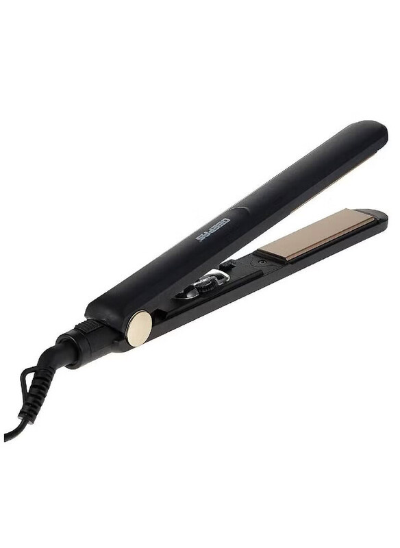 

Geepas Ceramic Easy Pro-Slim Hair Straightener with LED Indicator 360 Swivel Cord & Lockable Handle, Black