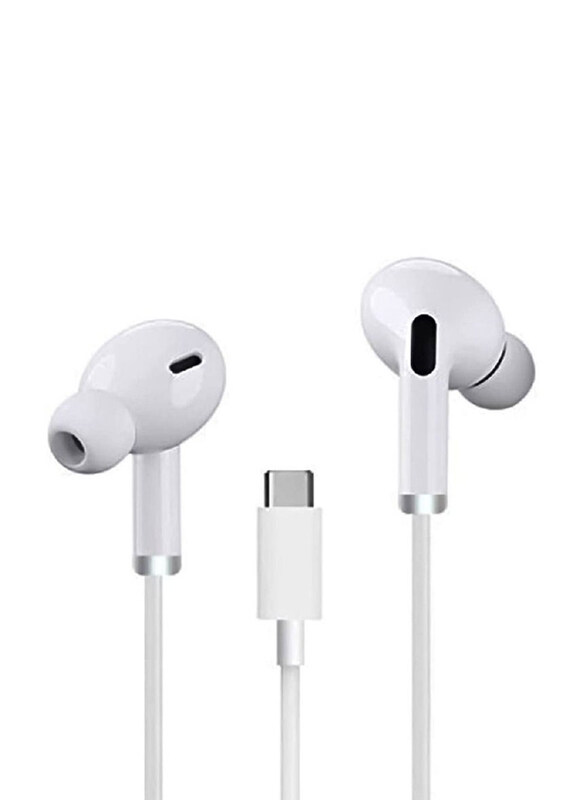 

Generic Type C Cable In-Ear Earphones with Mic, White