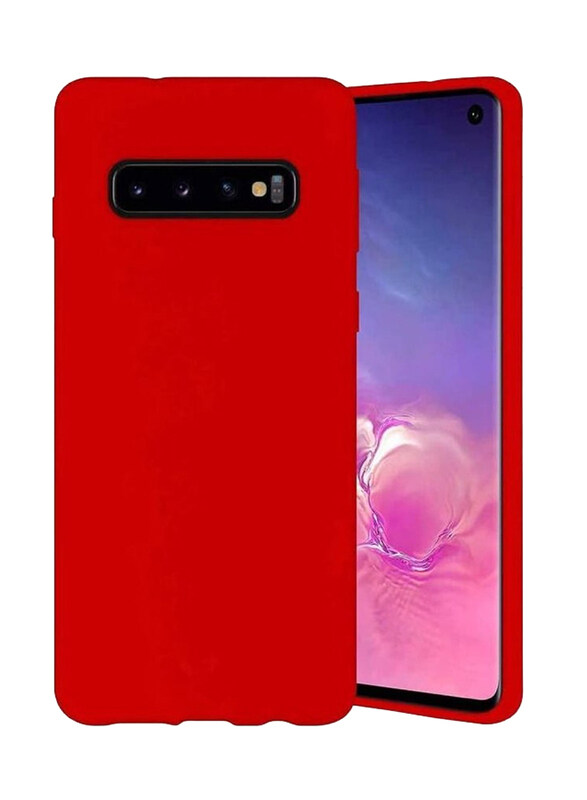 

Generic Samsung Galaxy S10 5G Soft Silicone Protective Mobile Phone Back Case Cover, Red