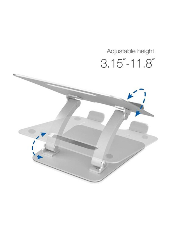 

Universal Siig Adjustable Aluminium Laptop Stand for MacBook And Pc, White