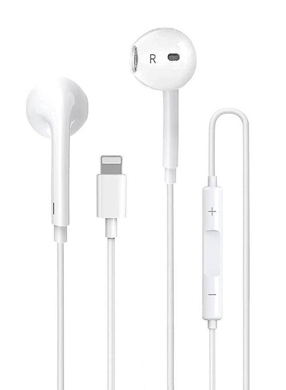 

Generic Lightning Cable In-Ear Headphone with Mic, White