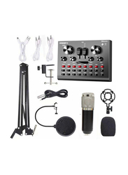 Multi-Functional Live Sound Card BM800 Microphone Audio Recording Equipment Set, I7765-9-T, Multicolour