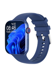 Zoom Plus 2023 New Bluetooth Calling Full Screen Touch Heart Rate Monitoring Smartwatch, Blue