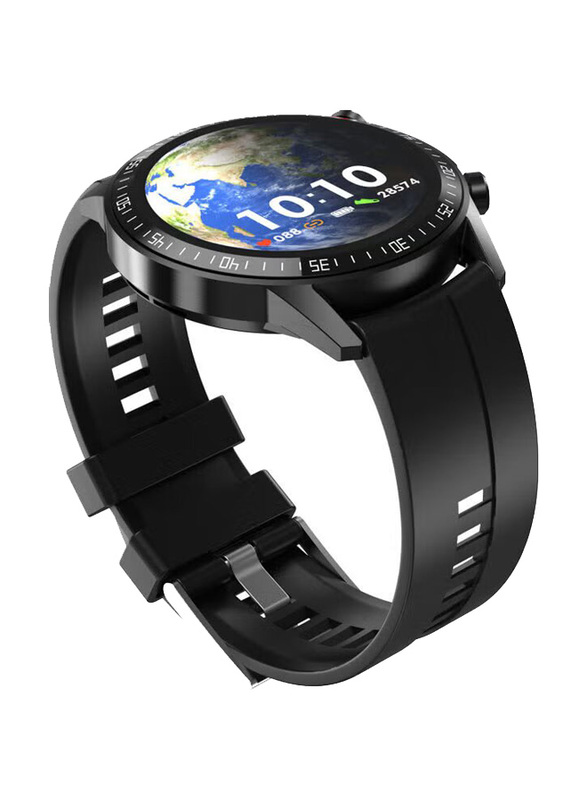 Q88 Silicone Band Smartwatch, Black