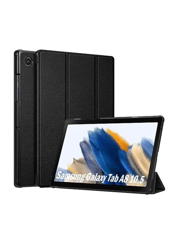 

Dux Ducis 10.5 inch Samsung Galaxy Tab A8 (2021) Premium PU Ultra Thin Smart Auto Sleep Wake Feature Mobile Phone Case Cover, Black