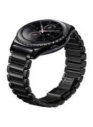 Classic Stainless Steel Band for Samsung Galaxy Watch 46mm/Huawei GT2/Gear S3 Frontier/Classic/Honor Magic 2/Fossil 22mm, Black