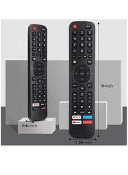 Replacement Remote Control For Hisense-Smart-TV-Remote, with Netflix, Prime Video, YouTube, Google Play Buttons Black