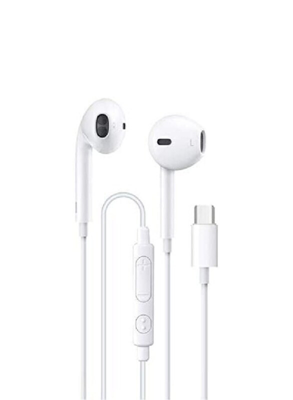 

Go-des Type-C Cable In-Ear Noise Cancelling Earphone, White