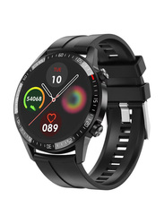 Q88 Silicone Band Smartwatch, Black