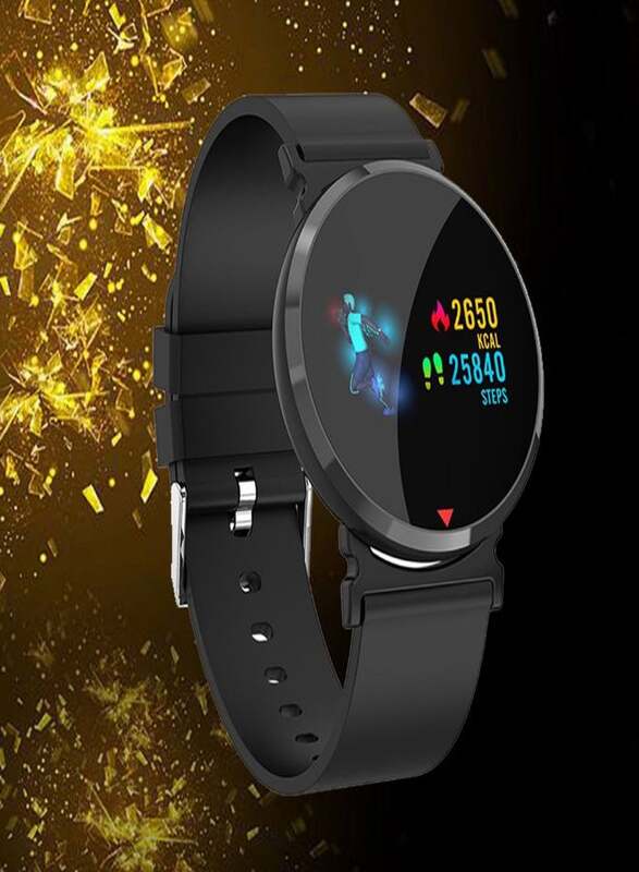 E28 Heart Rate Monitor Pedometer Smartwatch Black