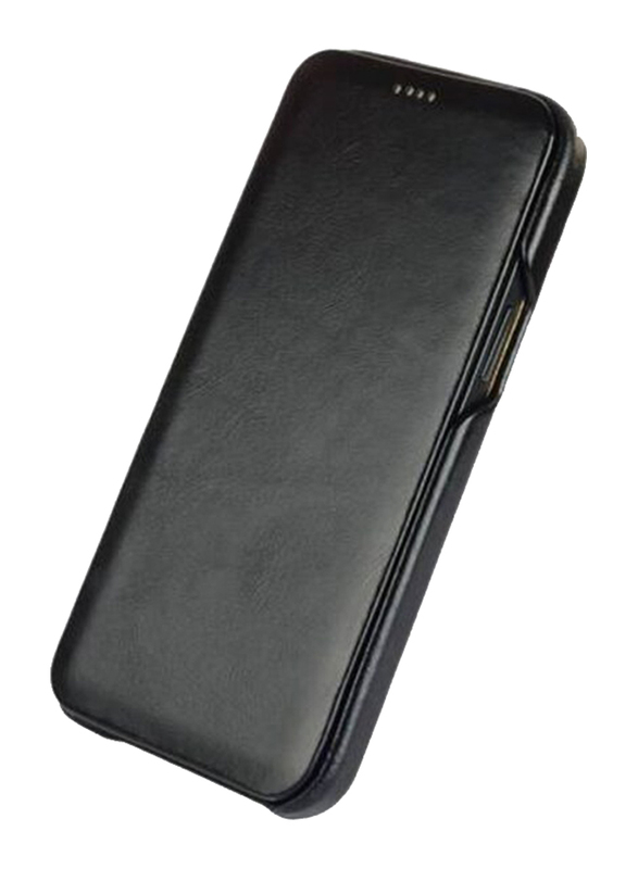 Apple iPhone 11 Pro Leather Folio Flip Mobile Phone Case Cover, Black