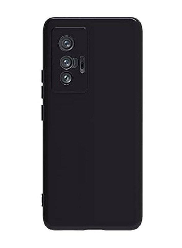 

Generic Vivo X70 Protective Soft Silicone Bumper Mobile Phone Case Cover, Black