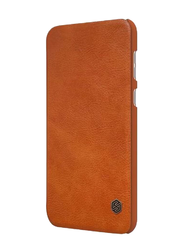 Nillkin Huawei P50 Qin Series Classic Flip Leather Protective Mobile Phone Case Cover, Brown