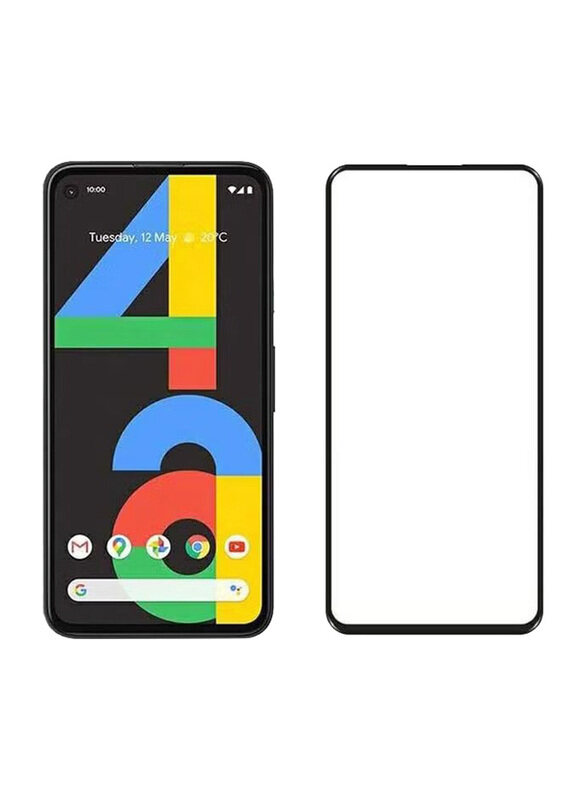 

Generic Google Pixel 4a Full Coverage Mobile Phone Tempered Glass Screen Protector, Clear