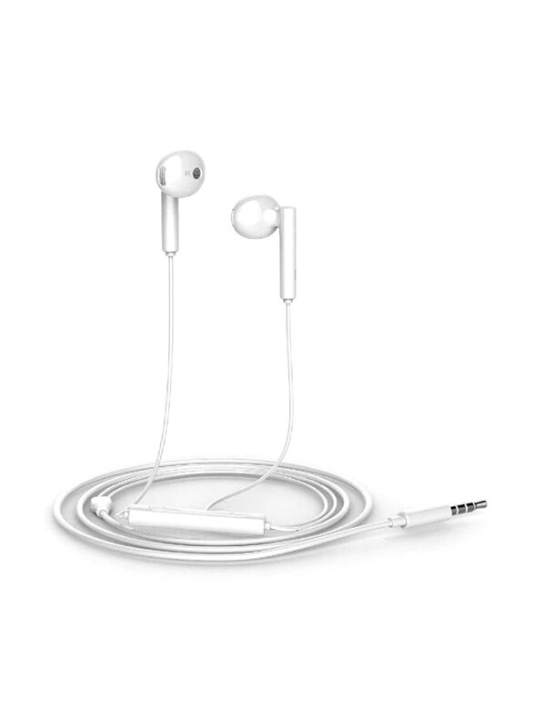 Wired In-Ear Earphones with Mic for Nexus 6P, P8, P8 lite, P9, Y6, Y5, Y3, G7, MATE S, MateBook Mobile Phone, White