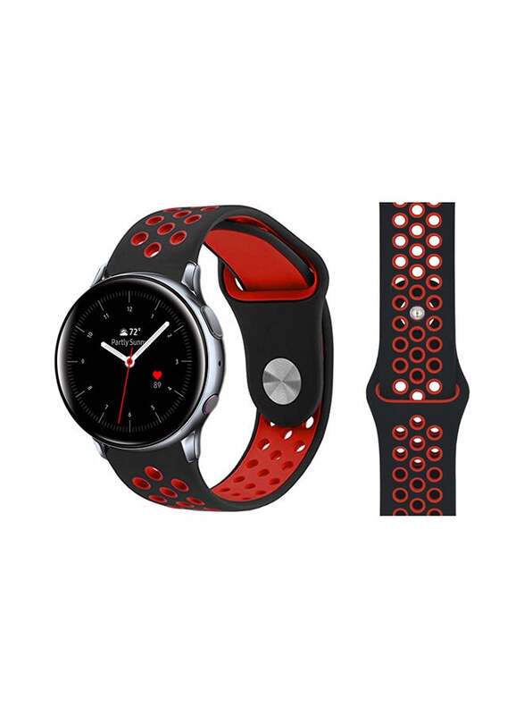 Replacement Band For Samsung Galaxy Active/Active2 Black/Red