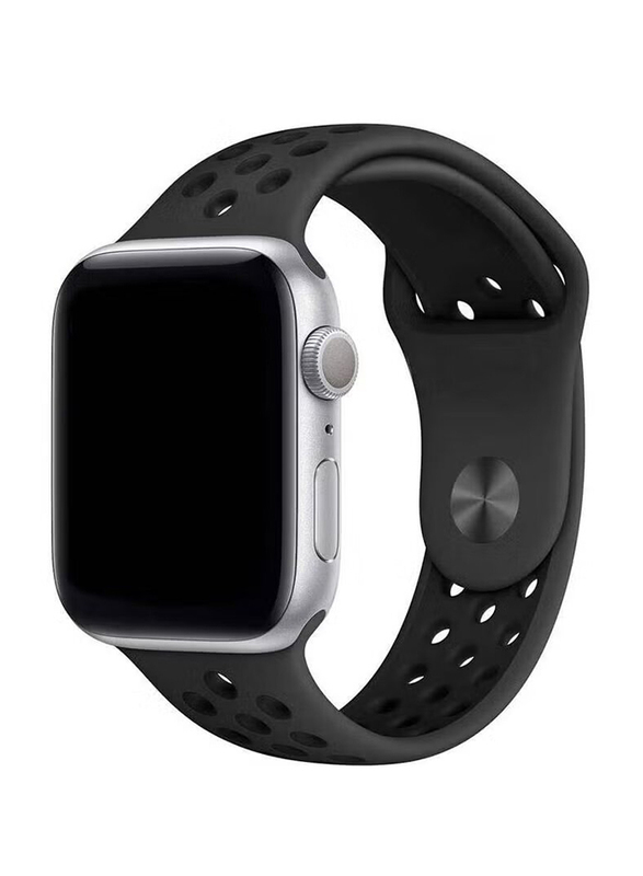 Sport Replacement Wrist Strap Band for Apple Watch 38/40mm, Black