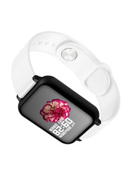 B57c Intelligent Heart Rate Monitor Sport Smartwatch, White/black