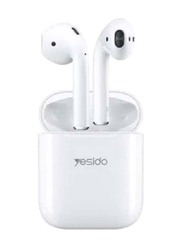 Yesido Bluetooth In-Ear Earbuds with Charging Case, White
