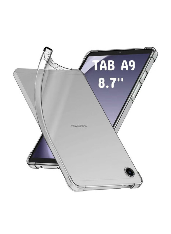 

Hyx 8.7 inch Samsung Galaxy Tab A9 Protective Ultra Clear Soft Flexible Shockproof Transparent TPU Skin Bumper Back Mobile Phone Case Cover, Clear