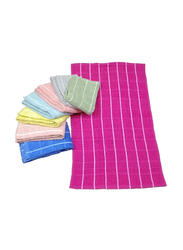 Lushh 8-Piece Highly Absorbent Terry Kitchen Towel, Multicolour