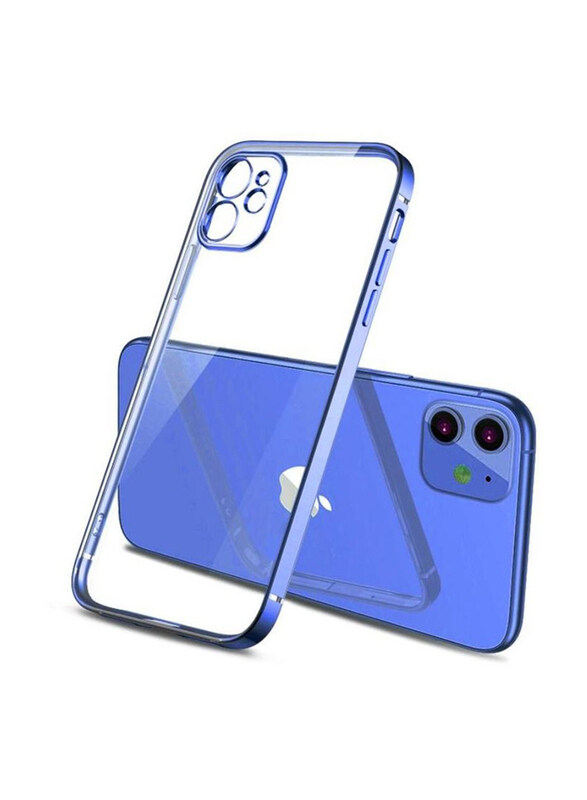 

Generic Apple iPhone 12/12 Pro Camera Protection Anti-drop Matte Translucent Shell Aluminium Alloy Frame Anti-Fall Mobile Phone Back Case Cover, Blue