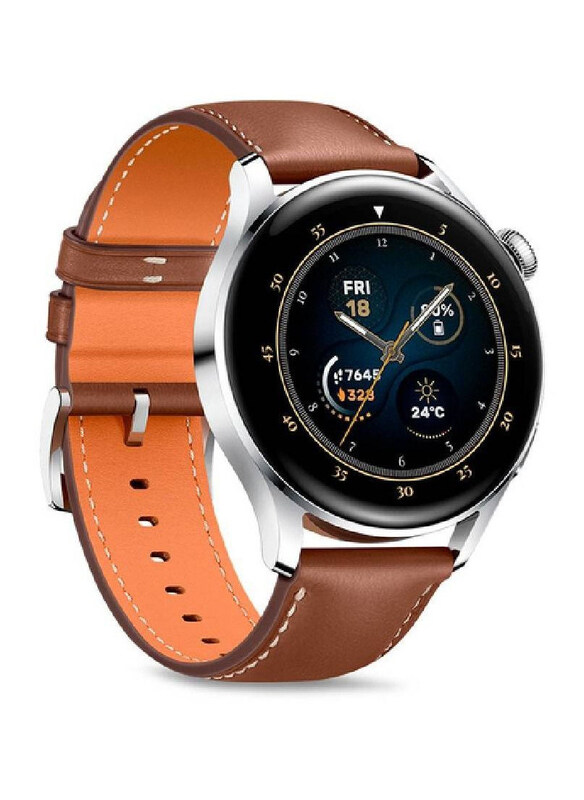 

Generic Replacement Genuine Leather Strap Band for Huawei Watch GT3 Porsche Design, Brown