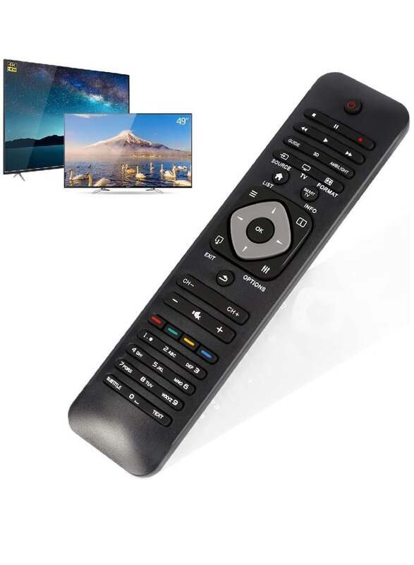 Replacement Remote Control For Philips Smart TV Black