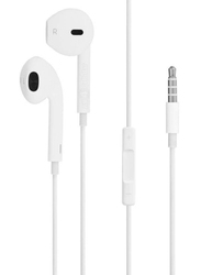 3.5 mm Jack In-Ear Hand-free Earphones with Mic, White